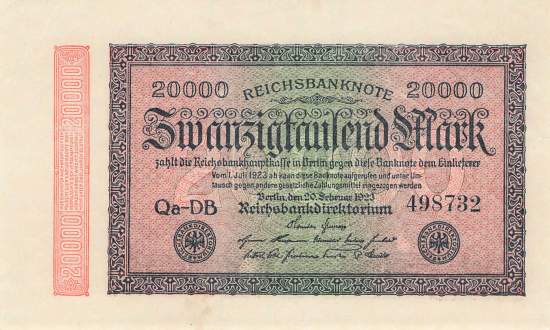 20000 Mark 1923 ro.84b DB